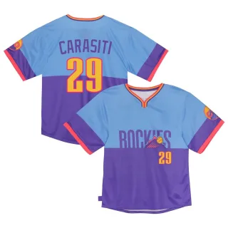 Toddler Limited Purple/Light Matt Carasiti Colorado Rockies Blue 2025 City Connect Jersey
