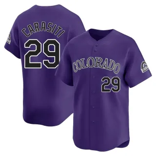 Youth Limited Purple Matt Carasiti Colorado Rockies Alternate Jersey